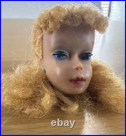 Vintage 1960s PONYTAIL BARBIE DOLL Blonde Mattel Japan Head Only #5