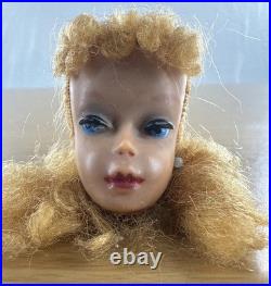 Vintage 1960s PONYTAIL BARBIE DOLL Blonde Mattel Japan Head Only #5