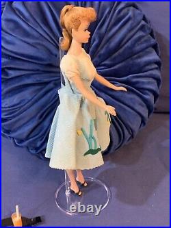 Vintage 1960s Ponytail Barbie Doll in tagged #979 Friday Night Date Dress