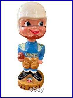 Vintage 1960s San Diego Chargers Bobblehead Doll Sports Specialties HIGH GRADE