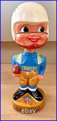 Vintage 1960s San Diego Chargers Bobblehead Doll Sports Specialties HIGH GRADE