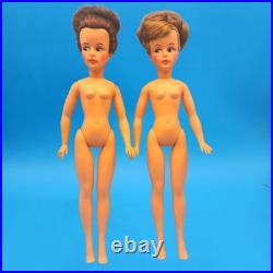 Vintage 1960s Tammy's Mom Dolls W-13-L Ideal Toy Corp Lt Brown & Dark Brown Set