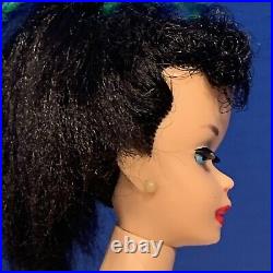 Vintage 1961 #5 BRUNETTE SOFT HAIR PONYTAIL BARBIE DOLL! (10)