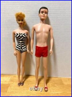 Vintage 1961 #5 Barbie and #1 Ken (Original Owner)