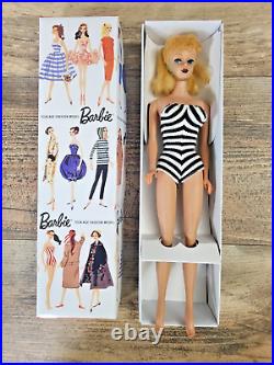 Vintage 1961 #5 Blonde Barbie Original Ponytail #850 LQQK