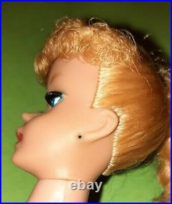 Vintage 1961 #5 Blonde Ponytail Barbie Doll #850 MATTEL COLLECTIBLE G-VG USED