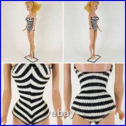 Vintage 1961 Barbie #5 Blonde Ponytail Number 5 Swimsuit with Accessories More