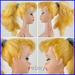 Vintage 1961 Barbie #5 Blonde Ponytail Number 5 Swimsuit with Accessories More