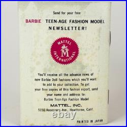 Vintage 1961 Barbie #5 Blonde Ponytail Number 5 Swimsuit with Accessories More