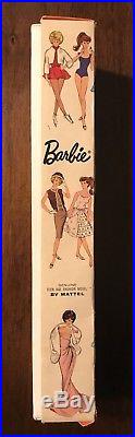 Vintage 1961 Barbie Brunette With Tag And Paperwork Japan Mattel