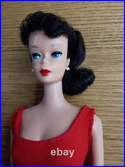 Vintage 1961 Barbie Doll #5 Ponytail Brunette Red Swimsuit 850 Mattel Japan NM Vintage 1961 Barbie Doll #5 Ponytail Brunette Red Swimsuit 850 Mattel Japan NM