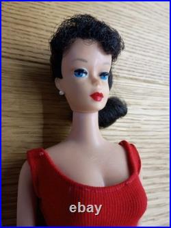 Vintage 1961 Barbie Doll #5 Ponytail Brunette Red Swimsuit 850 Mattel Japan NM Vintage 1961 Barbie Doll #5 Ponytail Brunette Red Swimsuit 850 Mattel Japan NM
