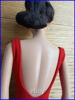 Vintage 1961 Barbie Doll #5 Ponytail Brunette Red Swimsuit 850 Mattel Japan NM Vintage 1961 Barbie Doll #5 Ponytail Brunette Red Swimsuit 850 Mattel Japan NM