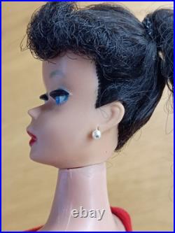 Vintage 1961 Barbie Doll #5 Ponytail Brunette Red Swimsuit 850 Mattel Japan NM Vintage 1961 Barbie Doll #5 Ponytail Brunette Red Swimsuit 850 Mattel Japan NM