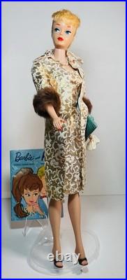 Vintage 1961 Ponytail Barbie #5 Blonde In Evening Splendor 961 WithRARE MATTEL TAG