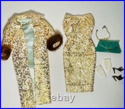 Vintage 1961 Ponytail Barbie #5 Blonde In Evening Splendor 961 WithRARE MATTEL TAG