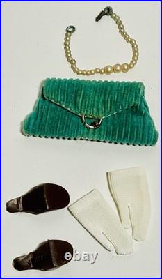 Vintage 1961 Ponytail Barbie #5 Blonde In Evening Splendor 961 WithRARE MATTEL TAG