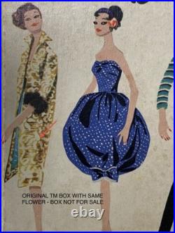 Vintage 1961 Ponytail Barbie #5 Blonde In Evening Splendor 961 WithRARE MATTEL TAG