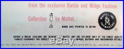 Vintage 1962 BARBIE FASHION Cheerleader Outfit 876 NRFB Factory Sealed Japan