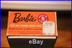 Vintage 1962 BLOND PONYTAIL BARBIE TM Box And Pedestal Only #850 Japan Mattel
