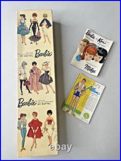 Vintage 1962 Barbie Brunette Ponytail No. 850 BOX Booklet Foldout No Doll
