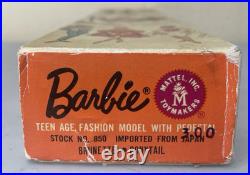 Vintage 1962 Barbie Brunette Ponytail No. 850 BOX Booklet Foldout No Doll