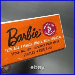 Vintage 1962 Barbie Teen Age Fashion Model Doll By Mattel Stock No 850 Red Head