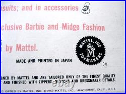Vintage 1962 Barbie and Midge Teenage Fashions Graduation #945 NEW
