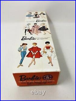 Vintage 1962 Brunette Bubble Cut Barbie Teen Age Mattel 850 JAPAN in BOX with BOOK