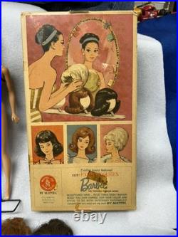 Vintage 1962 Fashion Queen Barbie Midge Doll 3 Wigs Original Swimsuit #870
