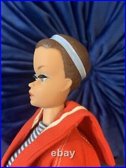 Vintage 1962 Fashion Queen Barbie Midge Doll Blue Band With 3 Wigs Japan