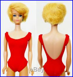 Vintage 1962 Mattel Blonde Bubble Cut Barbie Doll In Original Box No. 850 USED