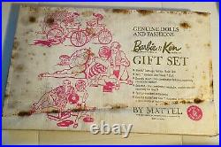 Vintage 1962 Ponytail Barbie & Ken Dolls Fashions Gift Set 892 Box Mattel Japan
