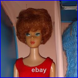 Vintage 1962 Titian Bubble Cut Barbie with1963 Barbie & Ken Case & Accessories