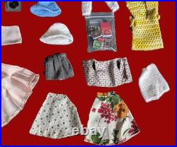 Vintage 1962 Titian Bubble Cut Barbie with1963 Barbie & Ken Case & Accessories