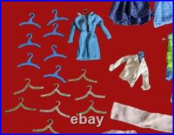 Vintage 1962 Titian Bubble Cut Barbie with1963 Barbie & Ken Case & Accessories