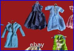Vintage 1962 Titian Bubble Cut Barbie with1963 Barbie & Ken Case & Accessories