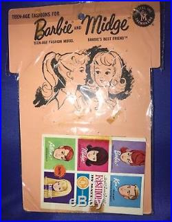 Vintage 1963 Barbie Shoe Pak Open toe heels MOC NRFB Christie PJ RARE NRFP JAPAN