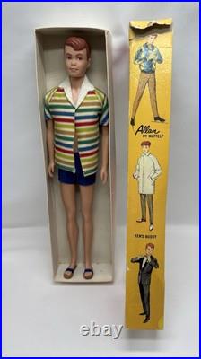 Vintage 1963 Japan Allan Doll By Mattel In Original Box With 4 Outfits
