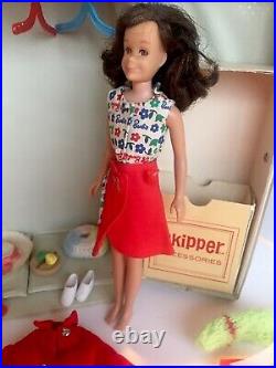 Vintage 1963 Skipper/Scooter Doll's Mattel with Carrying Case Accessories
