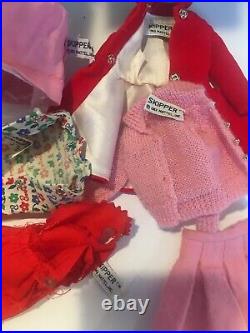 Vintage 1963 Skipper/Scooter Doll's Mattel with Carrying Case Accessories