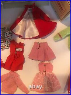 Vintage 1963 Skipper/Scooter Doll's Mattel with Carrying Case Accessories