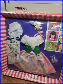 Vintage 1964 Barbie In SWITZERLAND 822 Doll Outfit Travel Costume NRFB MINTY