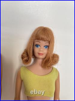 Vintage 1964 Bendable Leg Allan & Straight Leg Midge Barbie Doll Mattel
