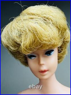Vintage 1964 European Side Part Bubble Cut Barbie OSS Blonde Butter Lips