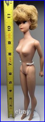 Vintage 1964 European Side Part Bubble Cut Barbie OSS Blonde Butter Lips