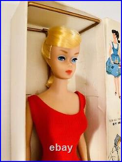 Vintage 1964 Lemon Blonde Swirl Ponytail Barbie Doll Model 850 Mattel Japan MIB