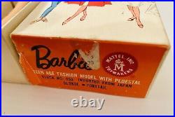 Vintage 1964 Lemon Blonde Swirl Ponytail Barbie Doll Model 850 Mattel Japan MIB