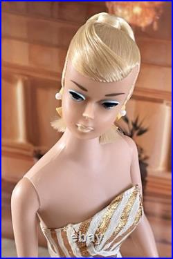 Vintage 1964 Platinum Blonde Swirl Ponytail Barbie Doll In Vintage Swimsuit Vintage 1964 Platinum Blonde Swirl Ponytail Barbie Doll In Vintage Swimsuit