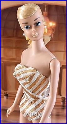 Vintage 1964 Platinum Blonde Swirl Ponytail Barbie Doll In Vintage Swimsuit Vintage 1964 Platinum Blonde Swirl Ponytail Barbie Doll In Vintage Swimsuit
